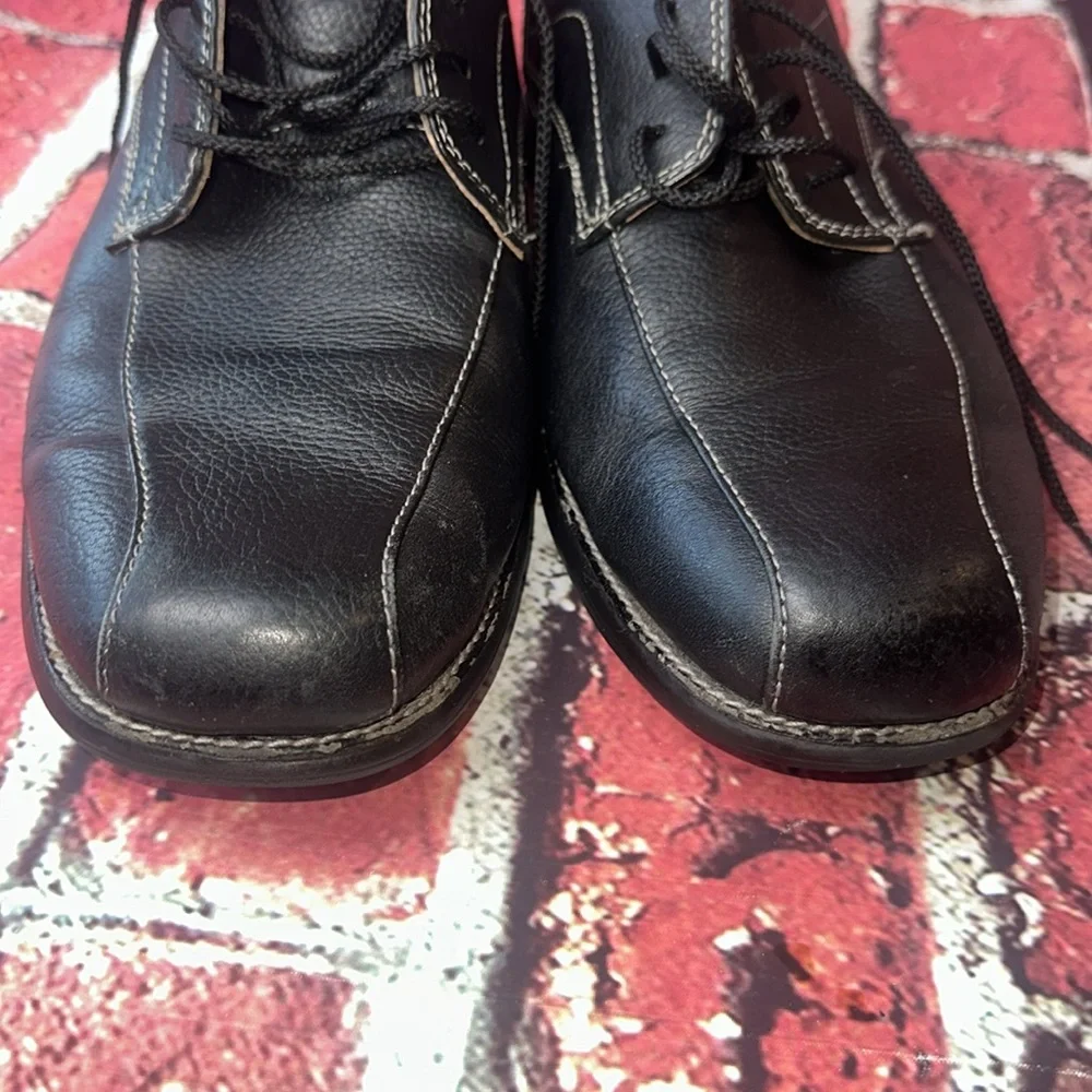 Johnston & Murphy Black Leather Men's Shoes 11M